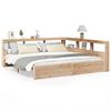 vidaXL Seng med bokhylle uten madrass 180x200 cm heltre furu