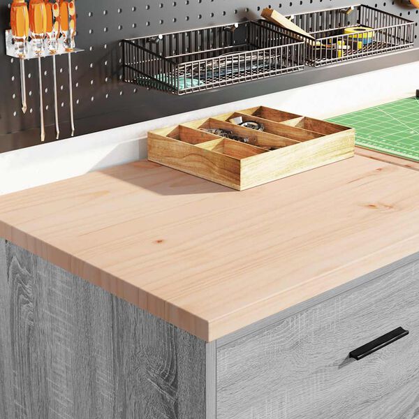 vidaXL Garasjeskap 2 stk gr&aring; sonoma konstruert tre