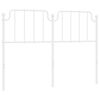 vidaXL Sengegavl i metall hvit 150 cm
