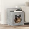 vidaXL Katt Hus Betong 42,5 x 40 x 53,5 cm Konstruert tre