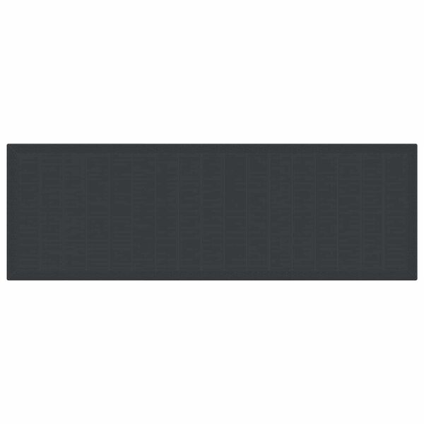 vidaXL Hage Spisegruppe med pute 11 pcs Antrasitt Poly rattan