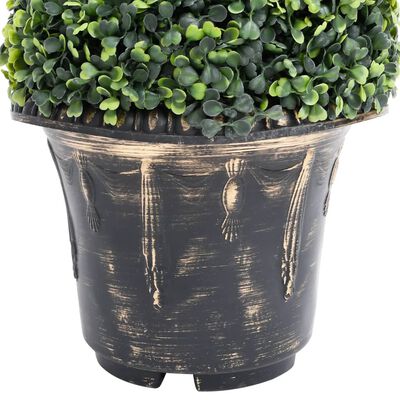 vidaXL Kunstig buksbomplante med potte 59 cm grønn