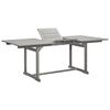 vidaXL Utend&oslash;rs spisebord (150-200)x100x75 cm heltre akasie
