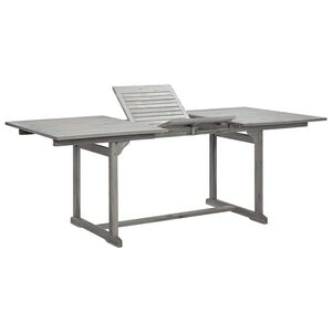 vidaXL Utend&oslash;rs spisebord (150-200)x100x75 cm heltre akasie