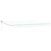 vidaXL Uttrekkbar markise Hvit 450 x 300 x 165 cm Polyester og Metall