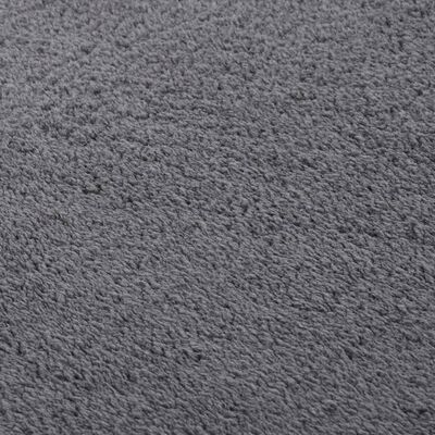 vidaXL Vaskbart teppe mykt kort lugg 120x170 cm sklisikker antrasitt