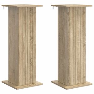 vidaXL Planteholder 2 pcs Sonoma eik 30,5 x 30 x 80,5 cm