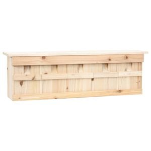 vidaXL Spurvekasse med 5 rom 68x15x21 cm gran