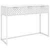 vidaXL Konsollbord hvit 106x35x75 cm st&aring;l