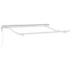 vidaXL Markiseramme Hvit 3 x 2 m Metall
