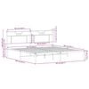 vidaXL Sengeramme uten madrass sonoma eik 160x200 cm konstruert tre