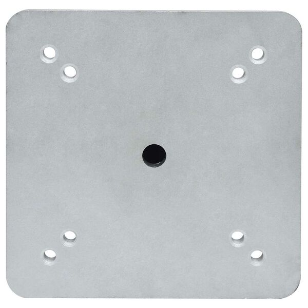 vidaXL Parasollfot som skrus i bakken med stang s&oslash;lv 16x16x52 cm st&aring;l