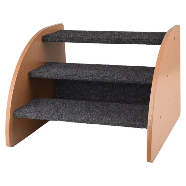 FLAMINGO Hundetrapp Karpi 41,5x38,5x30 cm grå