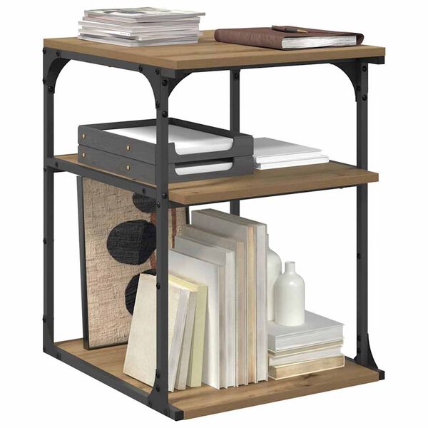 vidaXL Skiverstativ Artisan Eik 43 x 48 x 64 cm Konstruert tre