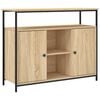vidaXL Skjenk Sonoma eik 100x35x80 cm konstruert tre