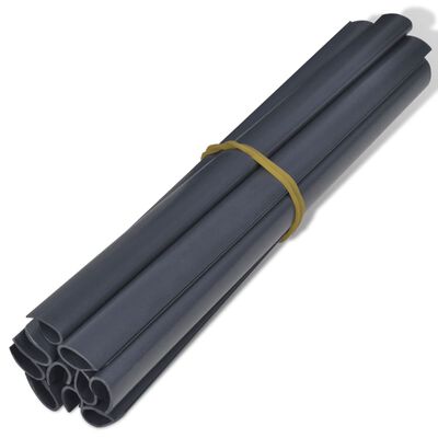 vidaXL Hageskjerm PVC 70x0,19 m mørkegrå