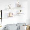 vidaXL Flytende vegghyller 4 stk eik og hvit 40x23,5x3,8 cm MDF