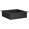 vidaXL B&aring;lplassring Svart 90 x 90 x 25 cm St&aring;l