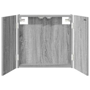 vidaXL Dartbrettskap Gr&aring; Sonoma 56 x 12 x 53,5 cm Konstruert tre