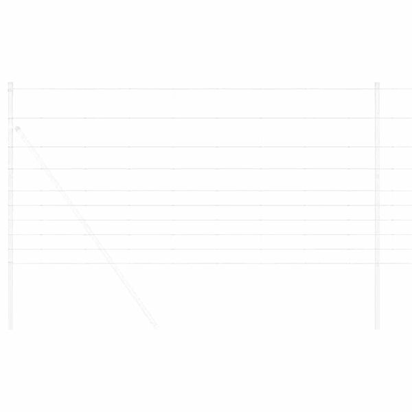 vidaXL Jordegjerde sølv 25 x 1,2 m Galvanisert stål