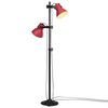 vidaXL Vegglampe 25 W m&oslash;rker&oslash;d 25x25x90/140 cm E27