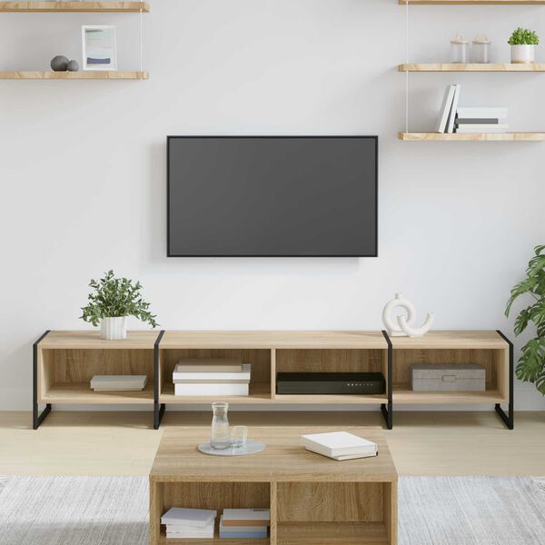 vidaXL TV-skap Sonoma 170.5 x 36 x 30.5 cm Konstruert tre