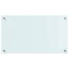 vidaXL Kjøkkenbakplate Hvit 70 x 40 cm herdet glass
