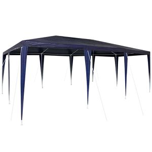 vidaXL Partytelt Bl&aring; 600 x 400 x 266 cm Polyetylen og St&aring;l