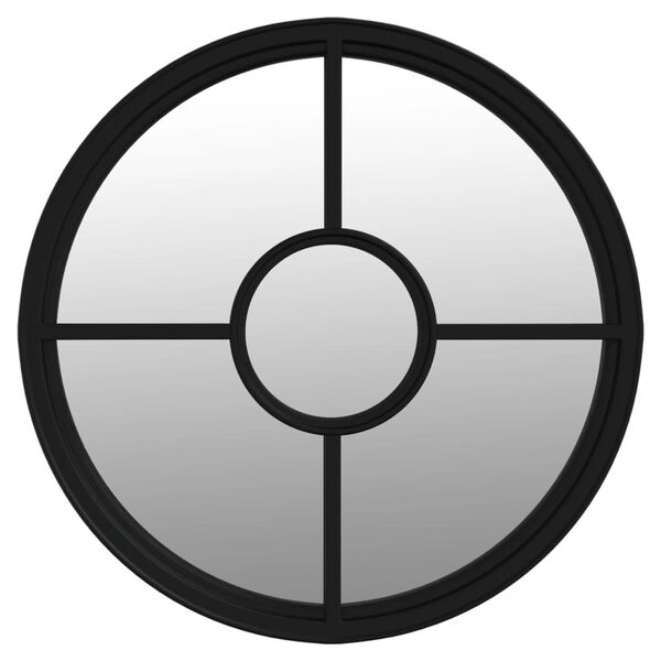 vidaXL Hagespeil svart 60x4 cm for utend&oslash;rs bruk jern