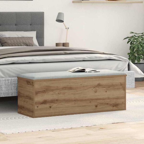 vidaXL Lagringsboks Artisan Eik 102 x 35 x 35 cm Konstruert tre