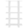 vidaXL Bokhylle/romdeler h&oslash;yglans hvit 100x30x160 cm