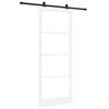 vidaXL Skyved&oslash;r ORKDAL Hvit og svart 93 x 232 cm