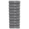 vidaXL Premium vaskeh&aring;ndkl&aelig;r SOLUND 10 stk gr&aring; 30x30 cm 600 g/m&sup2;