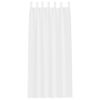 vidaXL Voile Gardin med gardiner 2 pcs Hvit 225 x 140 cm Polyester