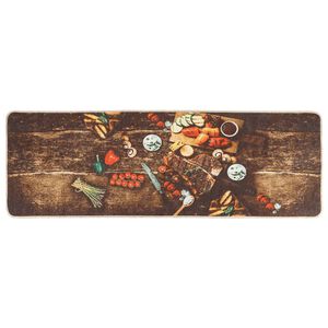 vidaXL Kj&oslash;kkenteppe flerfarget 60x180 cm vaskbart