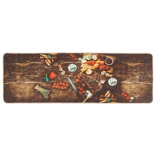 vidaXL Kj&oslash;kkenteppe flerfarget 60x180 cm vaskbart