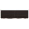 vidaXL Bordplate m&oslash;rkebrun 140x40x(2-6) cm behandlet heltre eik