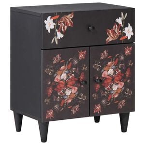 vidaXL Nattbord Flerfarget 50 x 33 x 60 cm Massiv mango tre