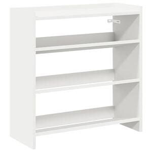 vidaXL Skohylle hvit 60x25x62 cm konstruert tre