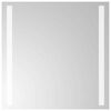vidaXL Baderomsspeil med LED 40x40 cm