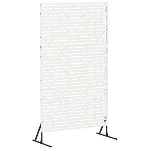 vidaXL Personvernsvegg 100 x 50 x 180 cm St&aring;l Hvit