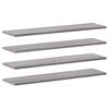 vidaXL Vegghyller 4 stk gr&aring; sonoma 80x20x1,5 cm konstruert tre