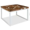 vidaXL Salongbord teak harpiks 60x60x40 cm