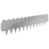 vidaXL Gjerdekant 20 pcs 103 x 25 cm St&aring;l S&oslash;lv