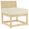 vidaXL Pallepute for sete Krem 60 x 60 x 12 cm Oxford-stoff