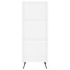 vidaXL Hylle hvit 34,5x32,5x90 cm konstruert tre