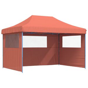 vidaXL Partytelt 279 x 410 x 315 cm Terrakotta Oxford Stoff
