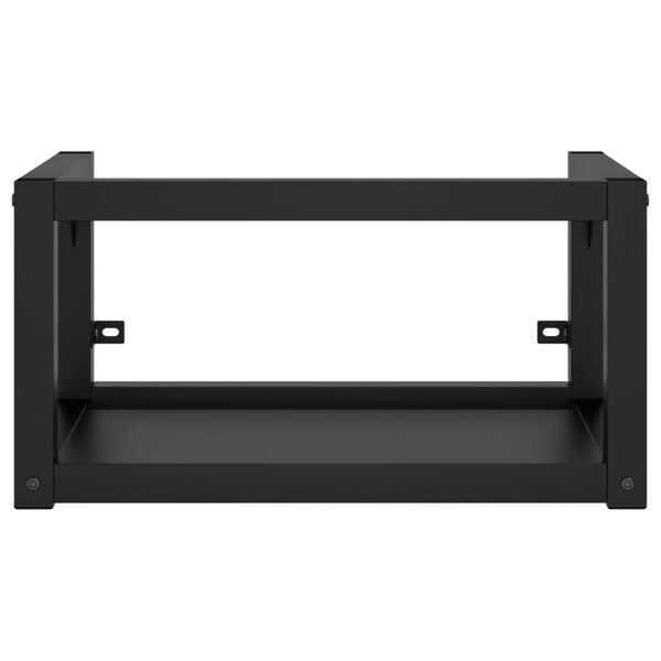 vidaXL Servantramme med innebygd servant svart jern