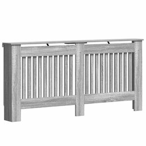 vidaXL Radiator Deksel Gr&aring; Sonoma 172 x 19 x 81,5 cm Konstruert tre