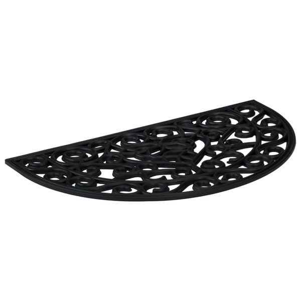 vidaXL D&oslash;rmatte halvrund 45x75 cm gummi